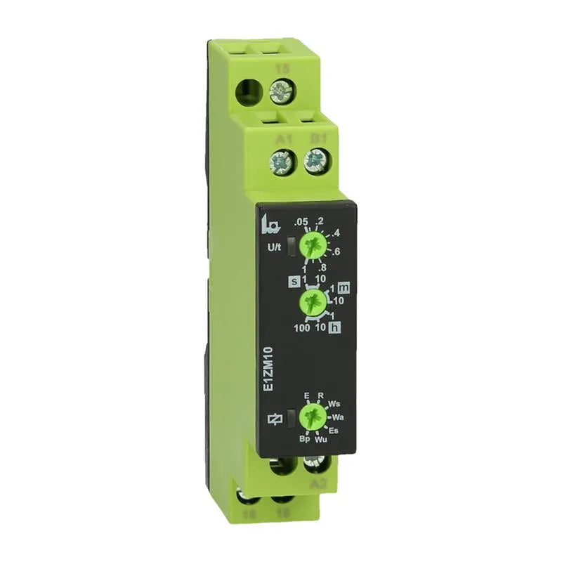 T110100A E1ZM10 10xRelé temporizador Multifunción 0.05s–10h 12–240VUC 1CO