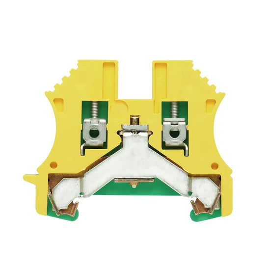 WPE 2.5 Clema para tierra 2.5mm² 26-12AWG 800VCA Verde-Amarillo