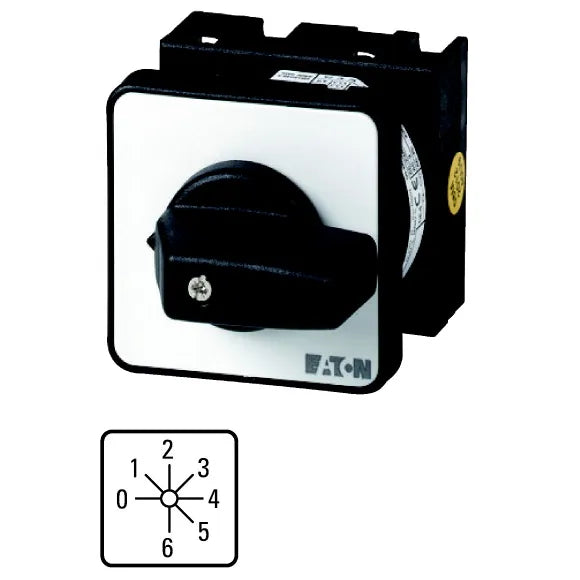T0-3-8244/E Interruptor CAM de 6 pasos 1P 6 contactos 20A P/empotrar IP65
