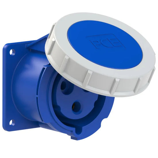 2814 Base empotrar 2P+T 6H 32A 250V IP67 Azul