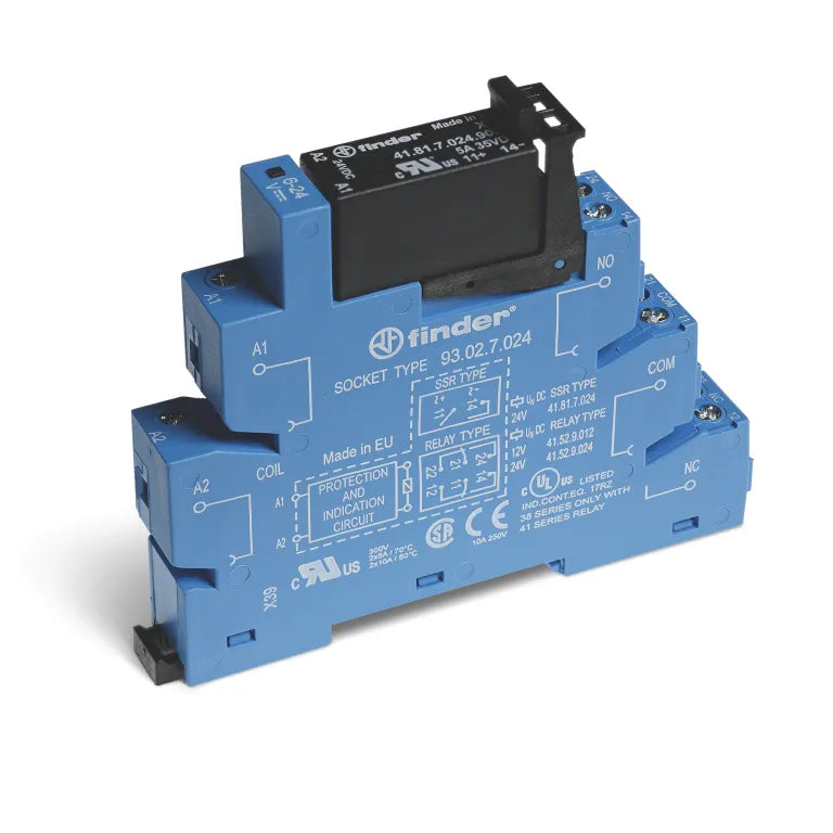 Interfaz modular con relevador SSR 14mm 1NA 3A Input 24VCD Output 240VCA