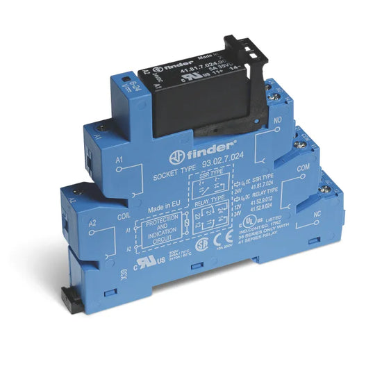 Interfaz modular con relevador SSR 14mm 1NA 3A Input 24VCD Output 240VCA