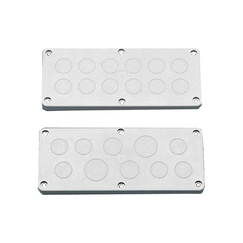 KL Placa de entrada de cables con 12 pretaladros PG13 de 220Hx90Wmm 5 piezas
