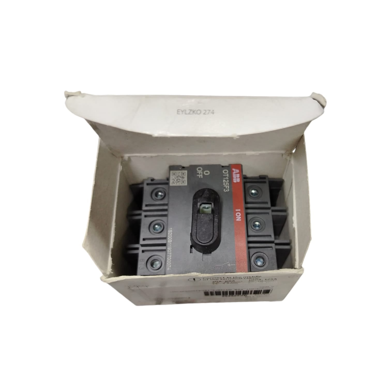 ABB 1S200B11907600449/OT125F3 Interruptor trifásico