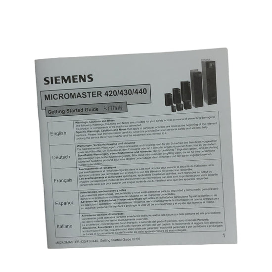 Siemens 6SE6440-2AD24-0BA1 variador de frecuencia