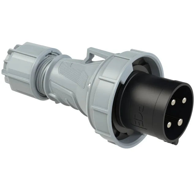 5652 Clavija aerea 3P+T 7H 63A 500V IP67 Negro