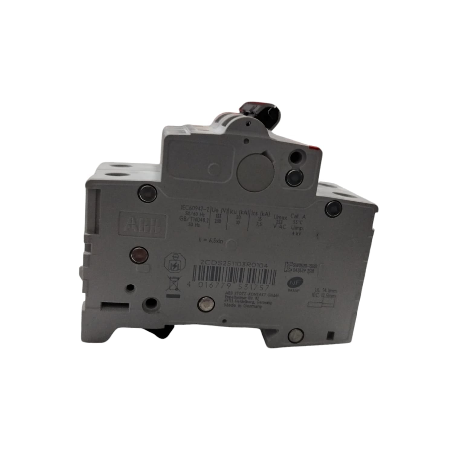 ABB S 201-NA C10 2CDS251103R0104 Interruptor termomagnético