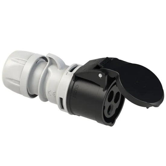 5201 Base aerea 2P+T 7H 16A 500V IP44 Negro