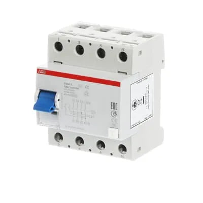 F204A-125/0.03 Interruptor diferencial 4P 125A 230/400V 10kA riel DIN IP2X