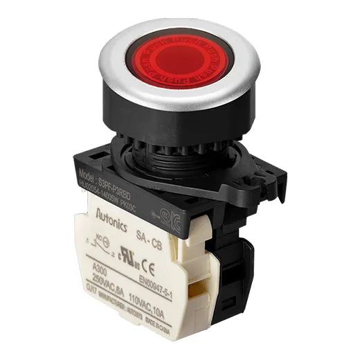 PUL ILUM 30mm ROJO NC MOD RAZ 110-220V