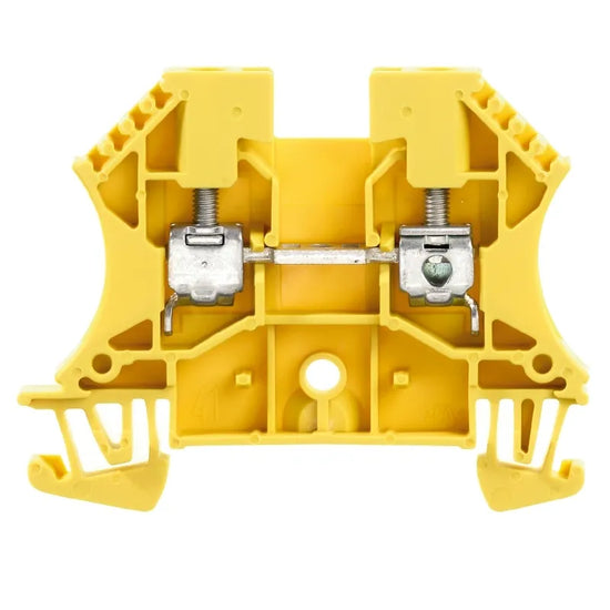 WDU 4 GE Clema de paso en color amarillo 4mm² 26-10AWG 32A 800VCA