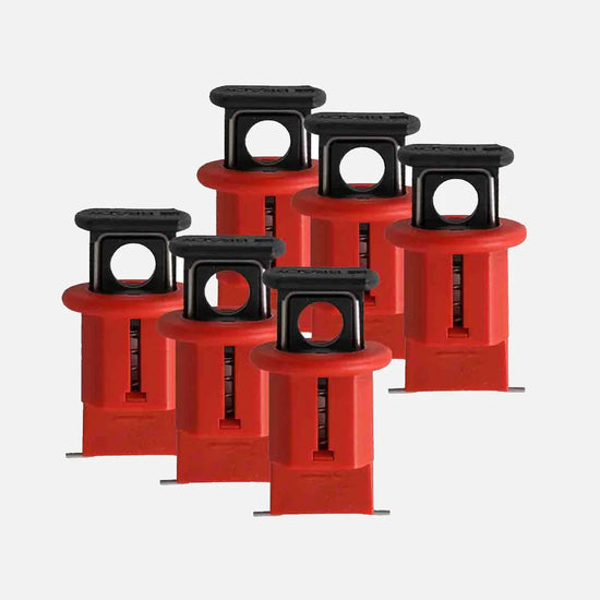 Dispositivos de bloqueo miniatura para MCB Clavija salida amplia rojo 6pz