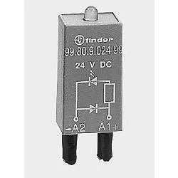 Módulo LED Indicador + Diodo 6-24VDC Para serie 94, 95, 97