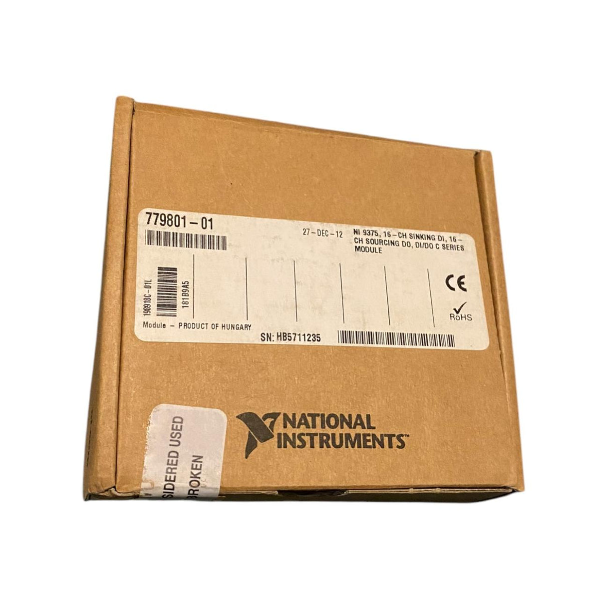 National instruments NI-9375 módulo de entrada analógica