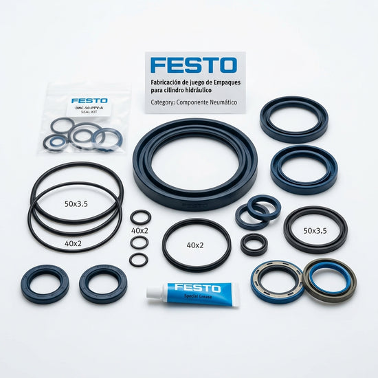 FESTO Fabricación de juego de Empaques para cilindro hidraulico