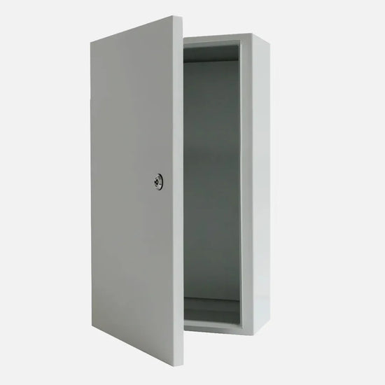 Gabinete mural c/plat. 1200Hx800Wx300Dmm Acero carb/galv RAL7035 IP66
