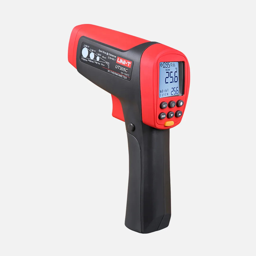 Termometro infrarojo industrial -50°-1550°C, 50:01, 250ms