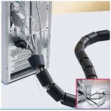 Espiral para cableado de 3/8″ Diámetro 10mm Rango 8-60mm 10mt Negro
