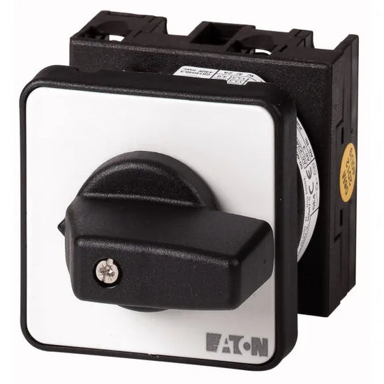 T0-2-8900/EZ Interruptor CAM ON-OFF Manija negra 3P+N 20A montaje central IP65.