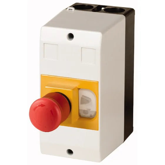 CI-PKZ01-PVT Caja con boton de emergencia mantenido para PKZM01 montaje panel IP
