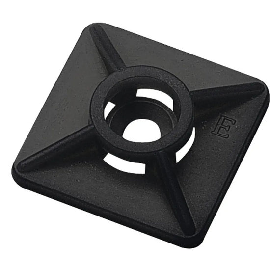 CBH 19/19 BK Base autoadherible para cinchos 19Hx19Wmm 100Pz Negro