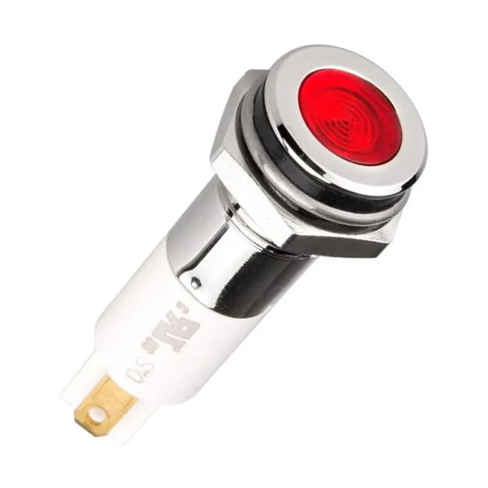 PILOTO LED ULTRABILLANTE 10MM 110VCA RAZANTE ROJO C/CONECTOR IP60