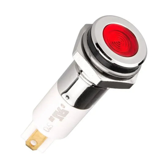 PILOTO LED ULTRABILLANTE 10MM 110VCA RAZANTE ROJO C/CONECTOR IP60