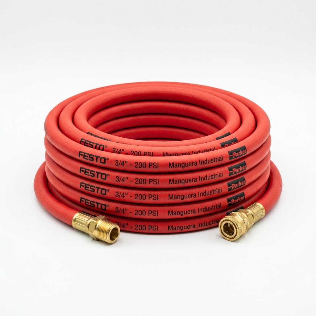 FESTO 3/4 - 200 psi rojo parker