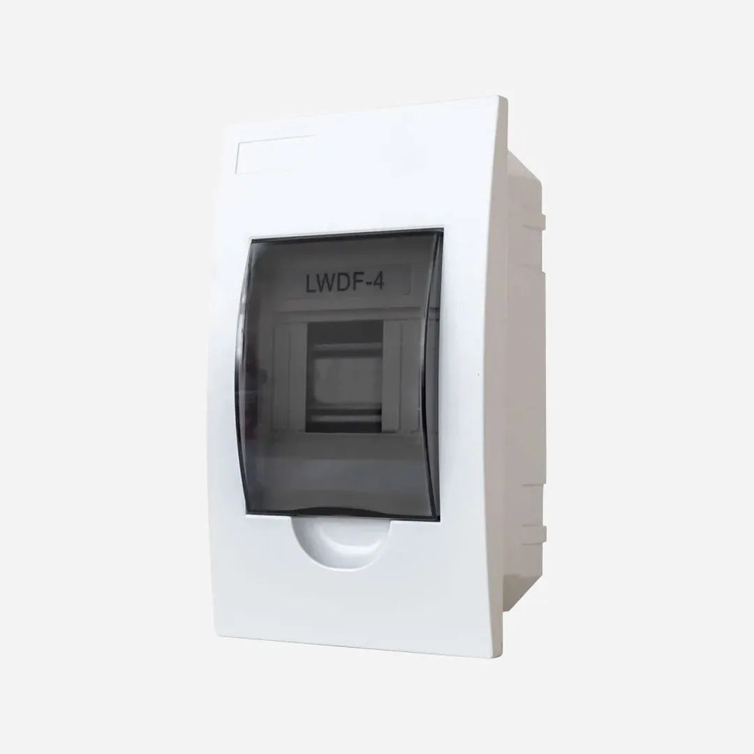 Caja de dist. p/empot. 4M 211HX125WX86Dmm Plastico ABS IP40 Vent. Trans.