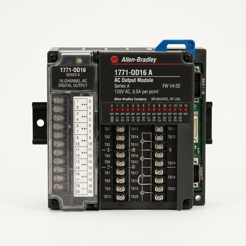 ALLEN-BRADLEY 1771-0D16 A ISOLATED 120V AC OUTPUT MODULE