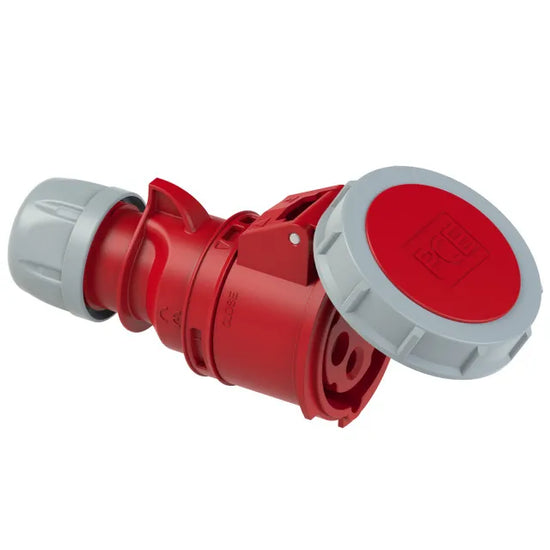 3705 Base aerea 3P+T 6H 32A 400V IP67 Rojo