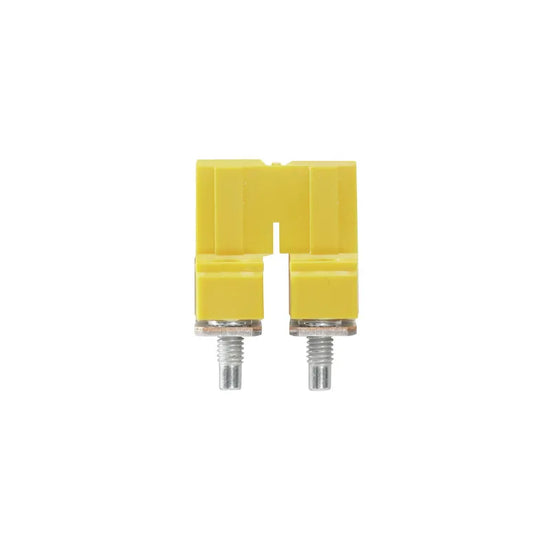 WQV 10/2 Puente atornillable amarillo de 2 polos para WDU de 10 mm²