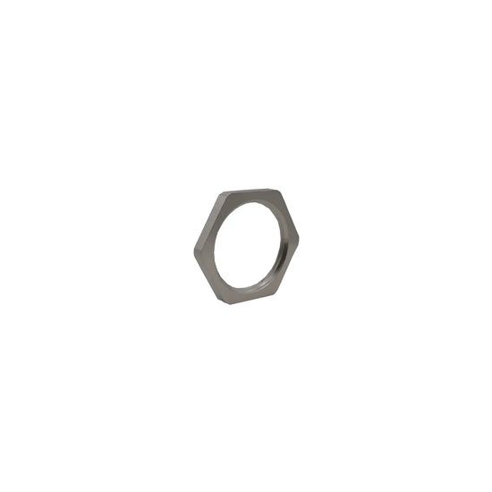 Contratuerca hexagonal M16 latón niquelado rosca métrica altura 3.0mm ORTAC