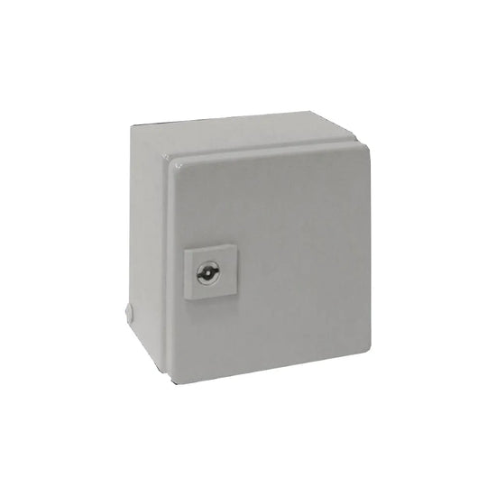 EB E-Box Caja pequeña de chapa de acero 150Hx150Wx120Dmm IP66 RAL7035
