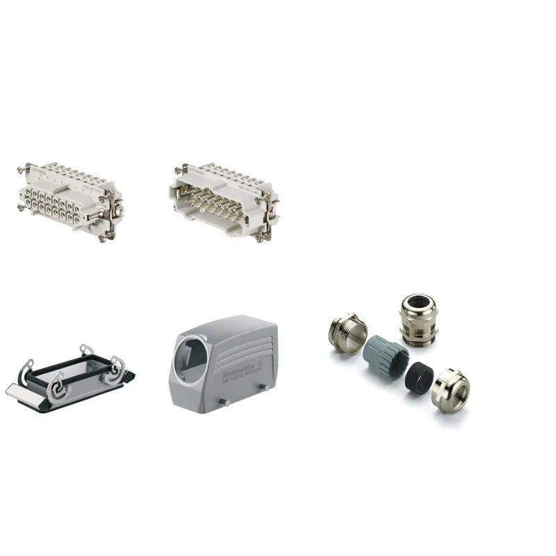 HDC-KIT-HE 16.120 KIT RockStar Salida lateral 16P+PE 16A 500V Grupo6 PG21