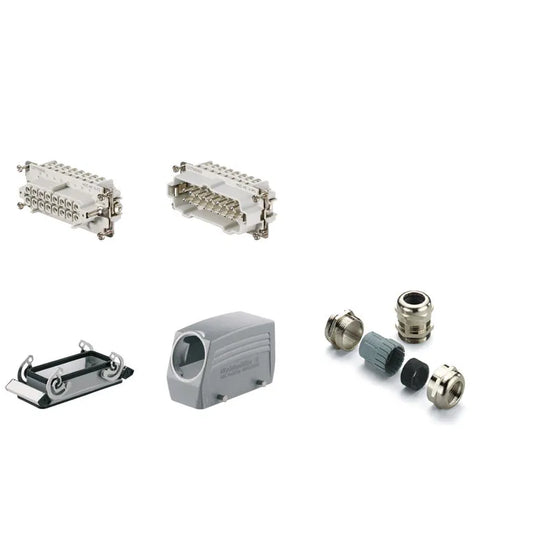 HDC-KIT-HE 16.120 KIT RockStar Salida lateral 16P+PE 16A 500V Grupo6 PG21