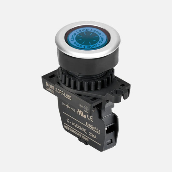 LAMP 30mm AZUL  MOD RAZ 12-24V