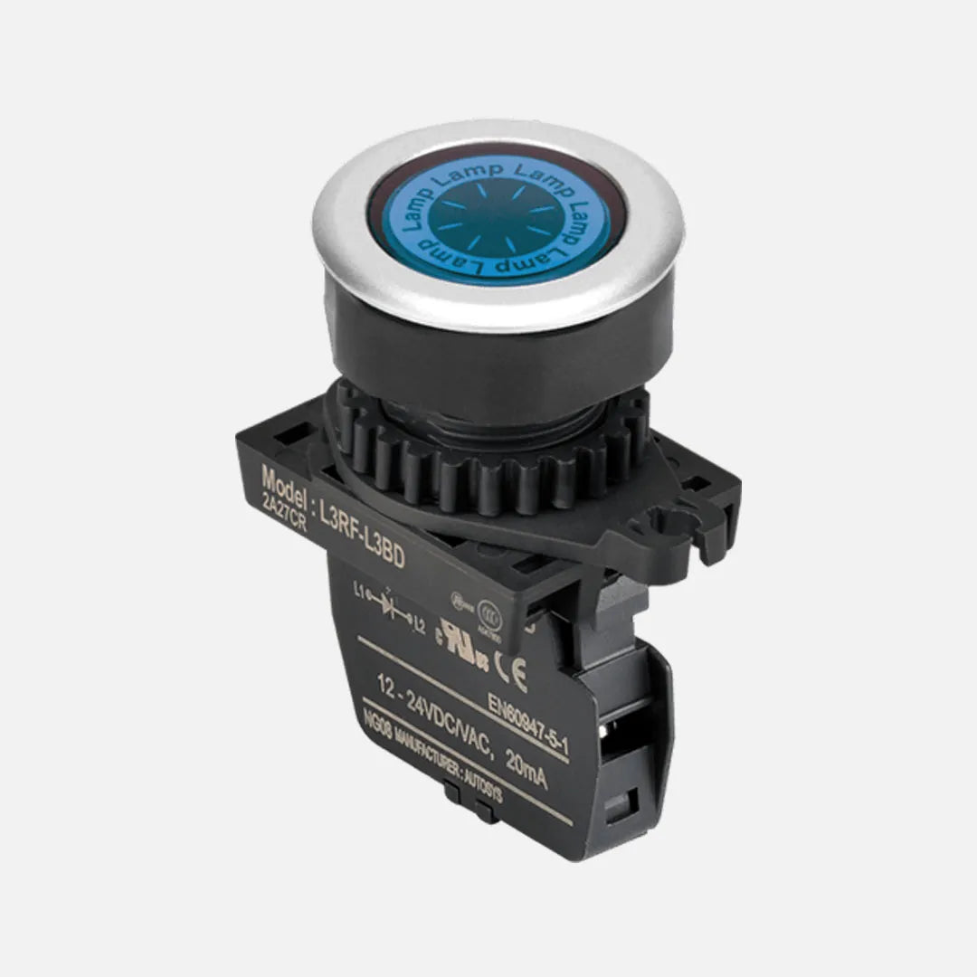 LAMPARA PILOTO AZUL 100-240VAC 30MM
