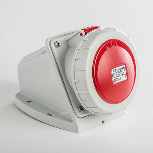 Base mural 32A 3P+N+T 220/400VCA 6h Rojo IP66-IP67