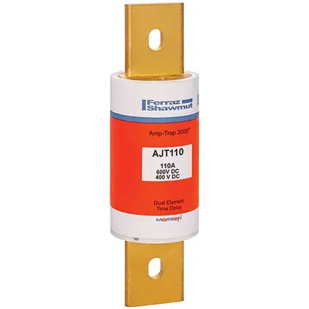 Fusible Clase J accion retardada 110A 600VAC 500VDC 200kA montaje clip IP20
