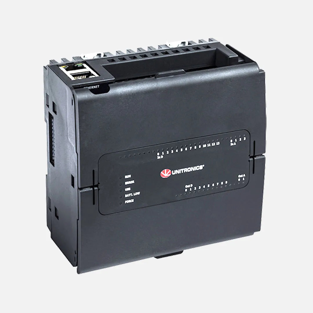 UniStream PLC 10 DI  2AO 2Transistor 8RI , (2PWM) 24VDC