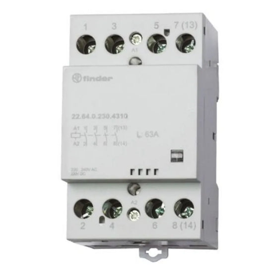 Contactor modular 230VCA/CD 4NA AgSn02 63A 400/440VCA IP20