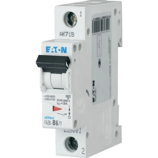 FAZ6-C12/2 Interruptor termomagnético miniatura MCB 2P 12A 10kA Curva C
