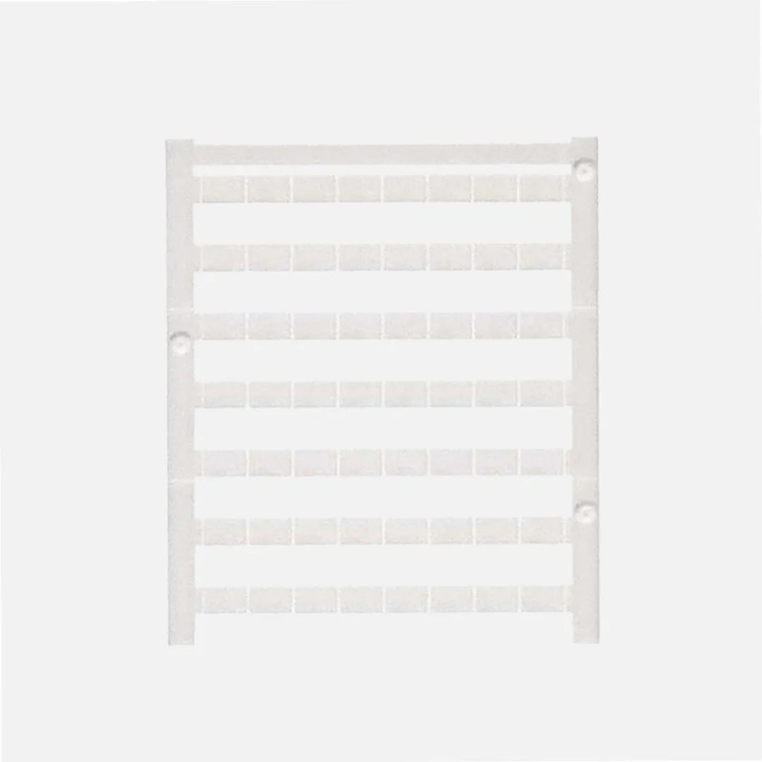 DEK 8 NEUTRAL Etiqueta para clema sin rotulación 5Hx8Wmm Blanca 50Pz