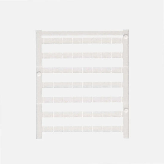 DEK 8 NEUTRAL Etiqueta para clema sin rotulación 5Hx8Wmm Blanca 50Pz