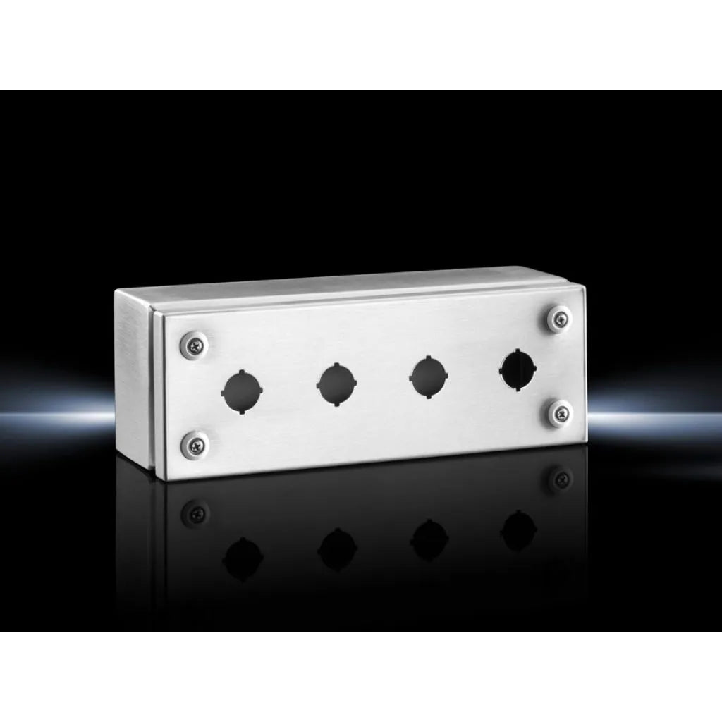 SM Caja con 4 orificios de 22mm acero inoxidable 100Hx280Wx90Dmm IP66
