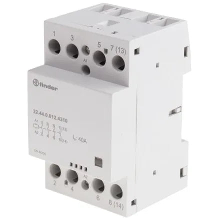 Contactor modular 12VCA/CD 4NA AgSn02 63A 400/440VCA IP20