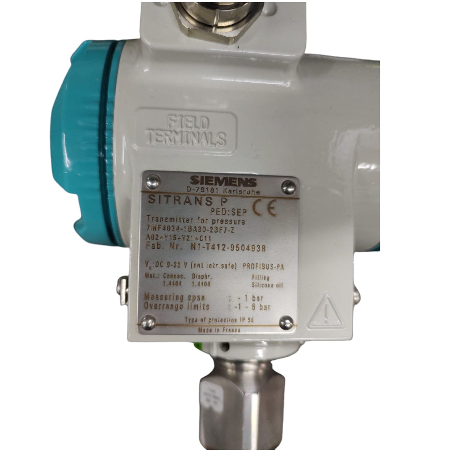 Siemens 7mf4034-1ba30-2bf7-z sitrans P