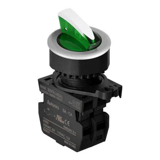 SELILUM C/ENCL2P 30mm VERD NA110-220V90°