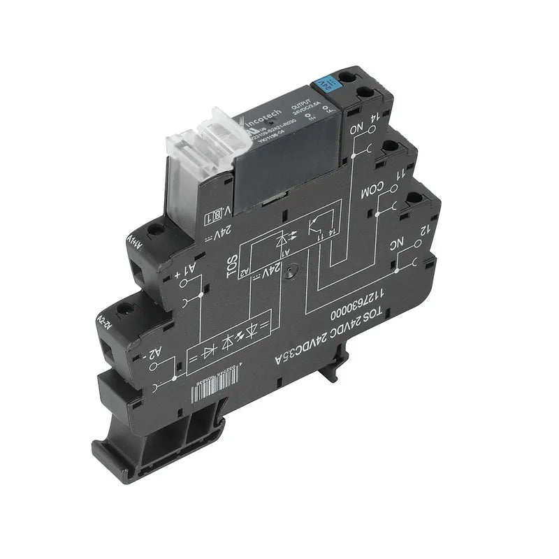 TOS 24VDC 24VDC3,5A Interfaz con relé SSR 6.4mm 1CO 3.5A Input 24VCD Output 24VC